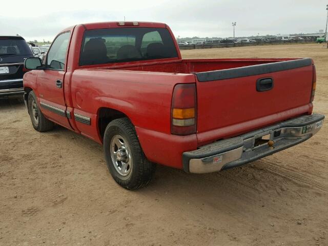 1GCEC14W51Z193793 - 2001 CHEVROLET SILVERADO RED photo 3