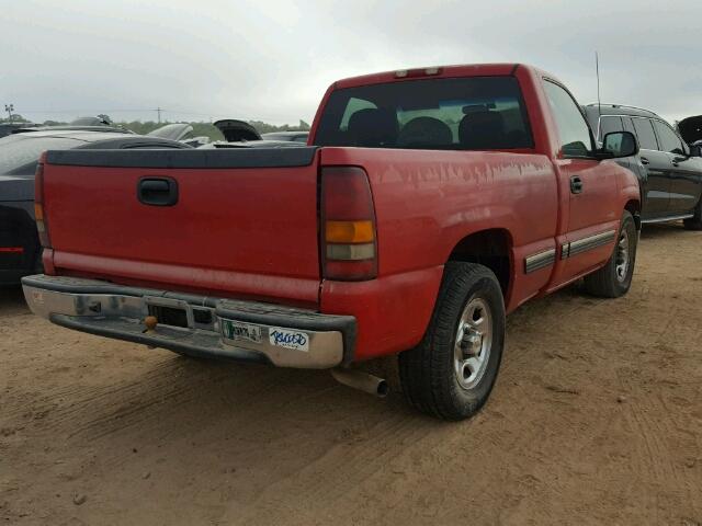 1GCEC14W51Z193793 - 2001 CHEVROLET SILVERADO RED photo 4