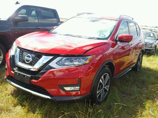 5N1AT2MT5HC776206 - 2017 NISSAN ROGUE S RED photo 2