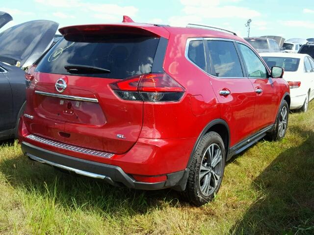 5N1AT2MT5HC776206 - 2017 NISSAN ROGUE S RED photo 4