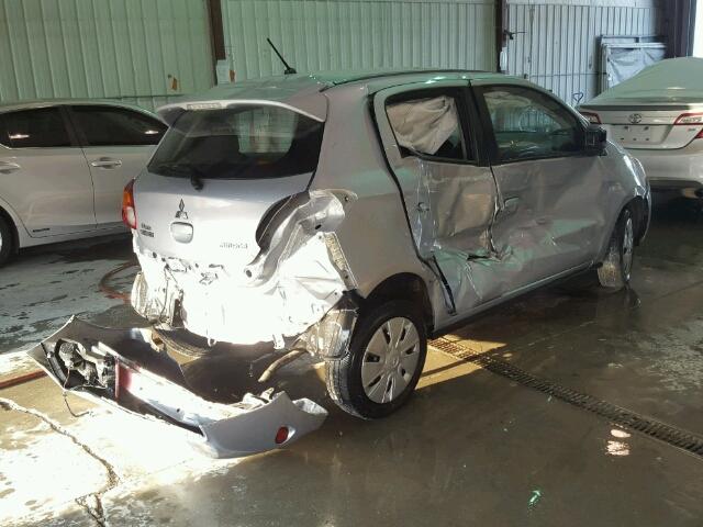 ML32A3HJ4FH044696 - 2015 MITSUBISHI MIRAGE DE SILVER photo 4