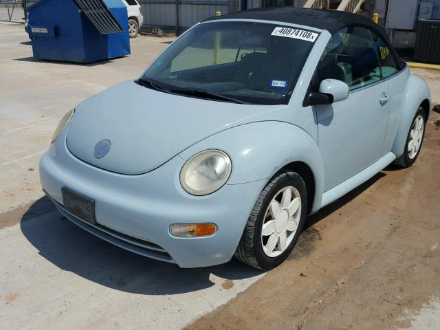 3VWBM31Y14M343029 - 2004 VOLKSWAGEN NEW BEETLE ლურჯი ფოტო 2