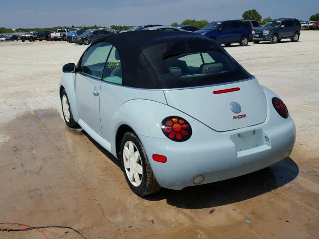 3VWBM31Y14M343029 - 2004 VOLKSWAGEN NEW BEETLE ლურჯი ფოტო 3
