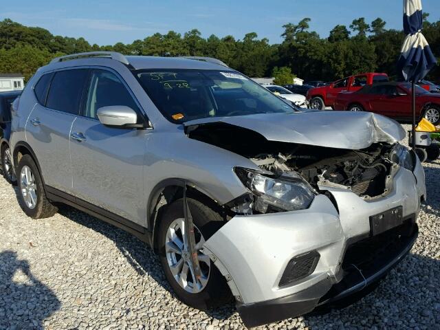 5N1AT2MT5EC766755 - 2014 NISSAN ROGUE SILVER photo 1