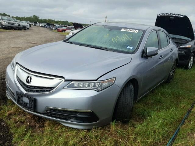 19UUB1F35FA015598 - 2015 ACURA TLX GRAY photo 2