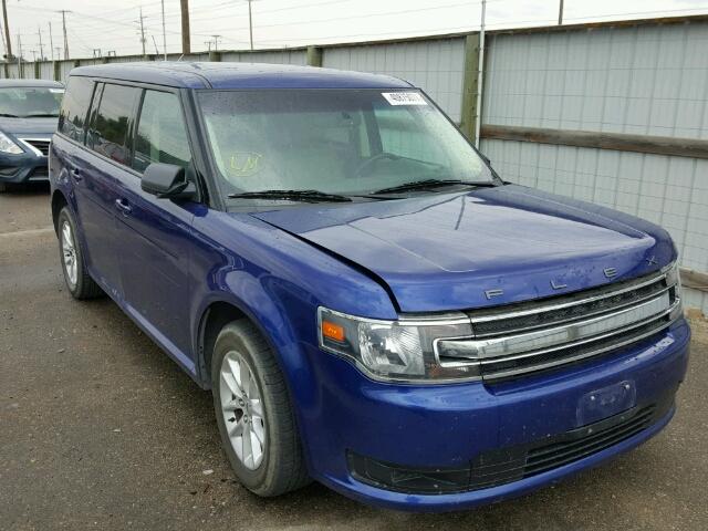 2FMGK5B82EBD17711 - 2014 FORD FLEX BLUE photo 1