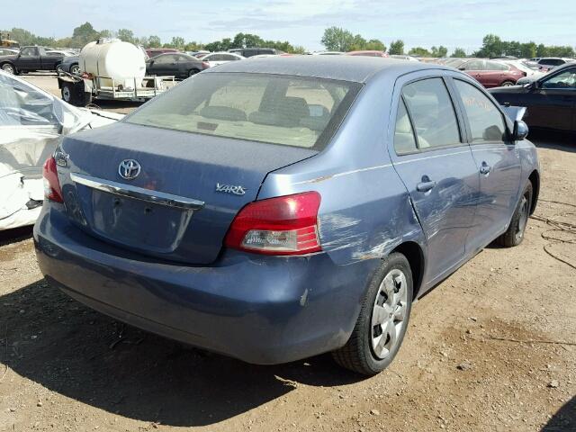 JTDBT923681214766 - 2008 TOYOTA YARIS BLUE photo 4