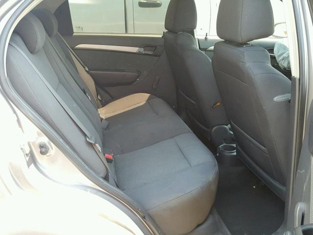 KL1TD56EX9B369359 - 2009 CHEVROLET AVEO LS GRAY photo 6