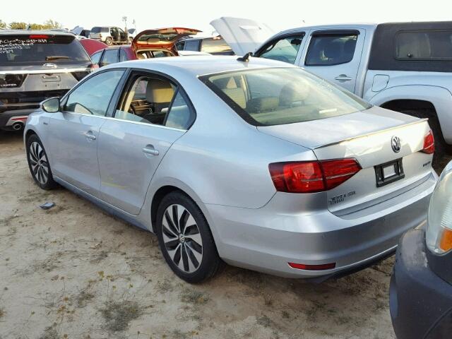 3VW637AJ3GM367562 - 2016 VOLKSWAGEN JETTA HYBR SILVER photo 3