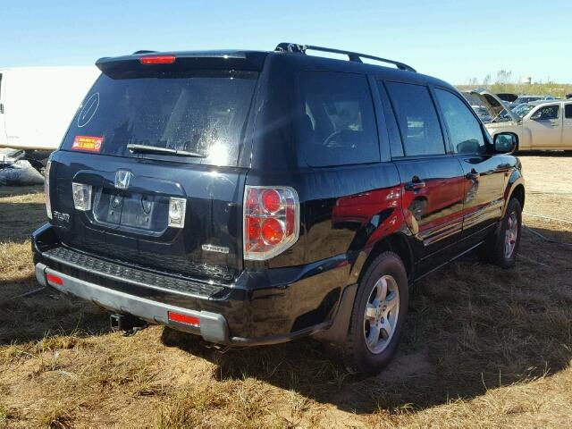 2HKYF18466H527650 - 2006 HONDA PILOT EX BLACK photo 4