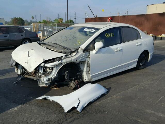 2HGFA1F99AH564635 - 2010 HONDA CIVIC EXL WHITE photo 2