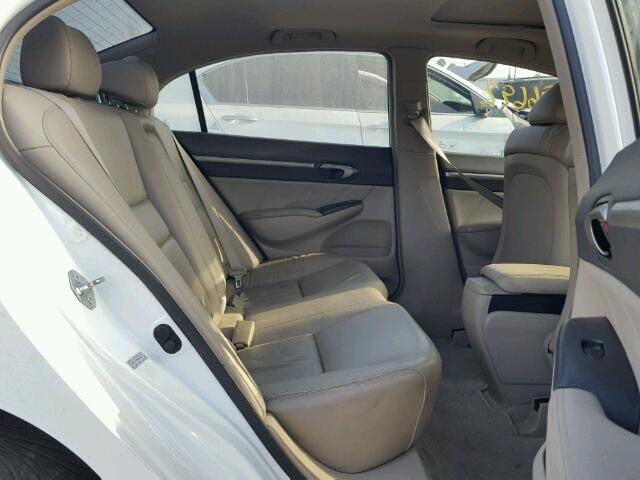 2HGFA1F99AH564635 - 2010 HONDA CIVIC EXL WHITE photo 6