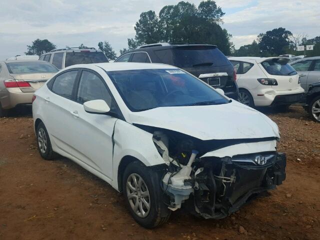 KMHCT4AE5DU447603 - 2013 HYUNDAI ACCENT GLS WHITE photo 1