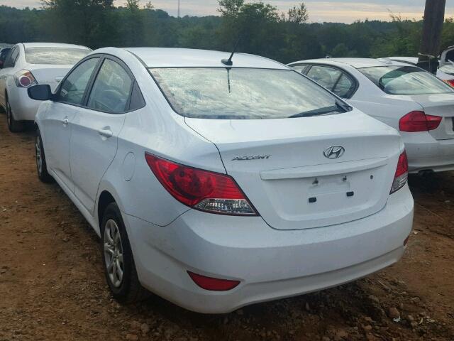 KMHCT4AE5DU447603 - 2013 HYUNDAI ACCENT GLS WHITE photo 3