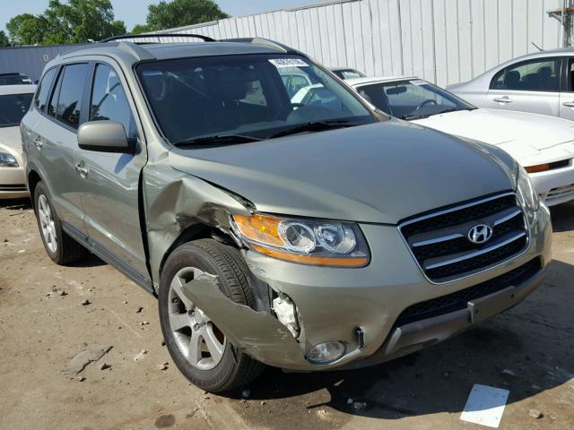 5NMSH73E48H134703 - 2008 HYUNDAI SANTA FE S GREEN photo 1