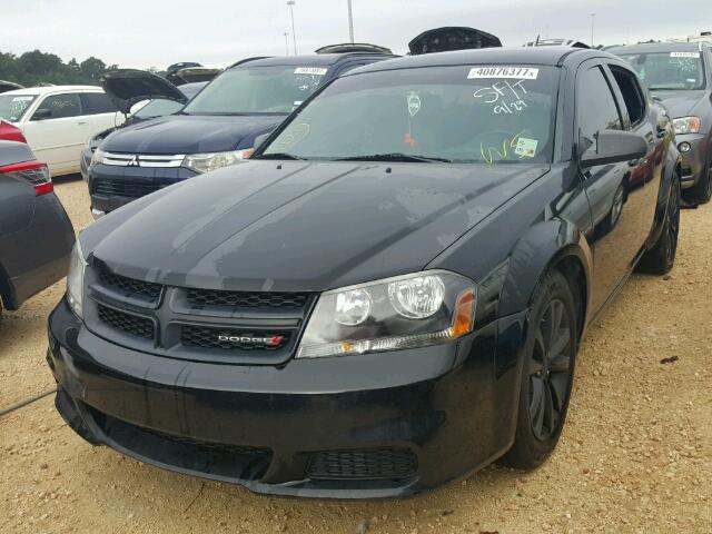 1C3CDZAG9EN148860 - 2014 DODGE AVENGER SE BLACK photo 2