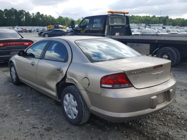 1C3EL46X84N388276 - 2004 CHRYSLER SEBRING LX TAN photo 3