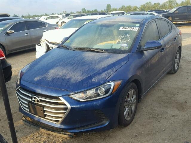 5NPD84LF2HH148621 - 2017 HYUNDAI ELANTRA BLUE photo 2