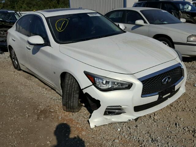 JN1BV7AR5EM685809 - 2014 INFINITI Q50 WHITE photo 1