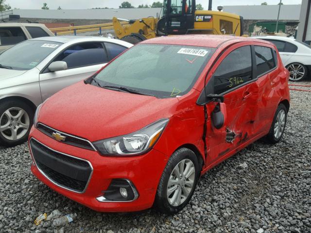 KL8CD6SA3JC424789 - 2018 CHEVROLET SPARK 1LT RED photo 2