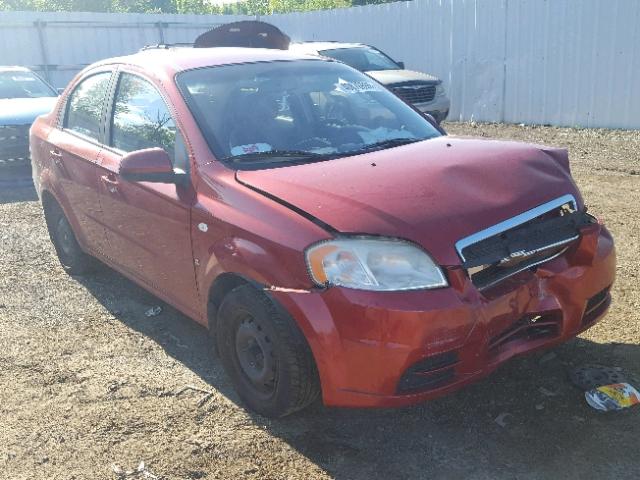 KL1TD56668B127336 - 2008 CHEVROLET AVEO BASE Қызыл фото 1