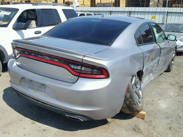 2C3CDXCT1FH871059 - 2015 DODGE CHARGER R/ SILVER photo 4