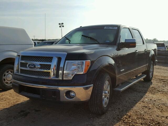 1FTFW1CTXCFA12582 - 2012 FORD F150 BLACK photo 2