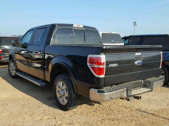 1FTFW1CTXCFA12582 - 2012 FORD F150 BLACK photo 3