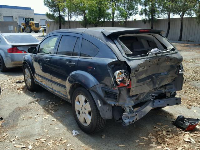 1B3HB48B47D421945 - 2007 DODGE CALIBER SX BLUE photo 3