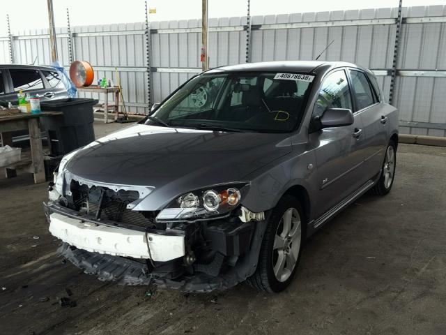 JM1BK144061463376 - 2006 MAZDA 3 HATCHBAC GRAY photo 2