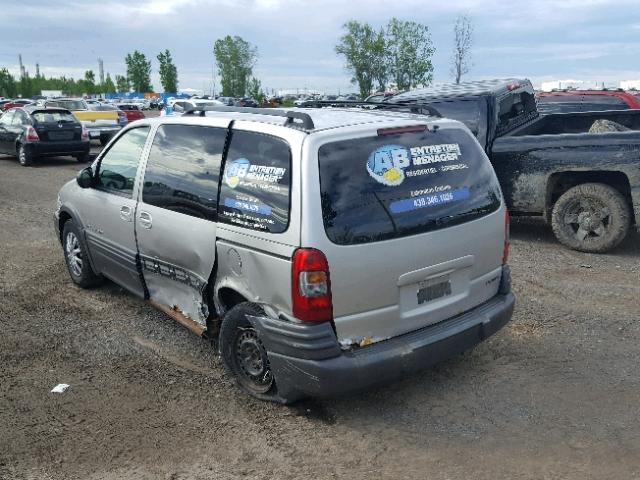 1GMDU03E94D184183 - 2004 PONTIAC MONTANA GRAY photo 3