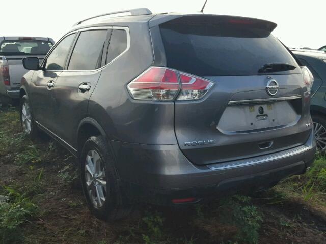 KNMAT2MT2GP651076 - 2016 NISSAN ROGUE S GRAY photo 3