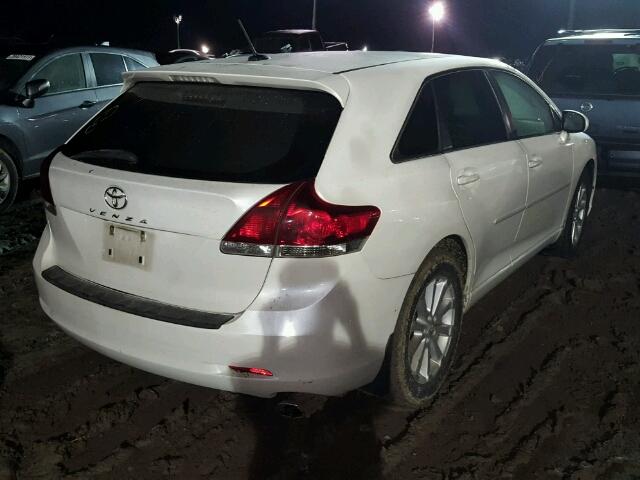 4T3ZE11A89U006496 - 2009 TOYOTA VENZA BASE WHITE photo 4