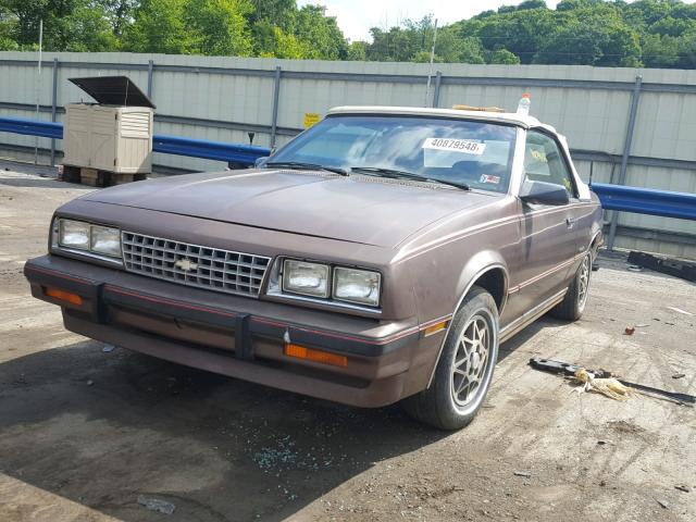 1G1AE67P1E7234750 - 1984 CHEVROLET CAVALIER T BROWN photo 2