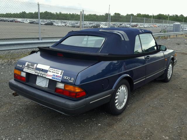 YS3AK75E4P7001643 - 1993 SAAB 900 S BLUE photo 4