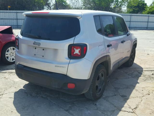 ZACCJAAT1FPB46094 - 2015 JEEP RENEGADE S SILVER photo 4