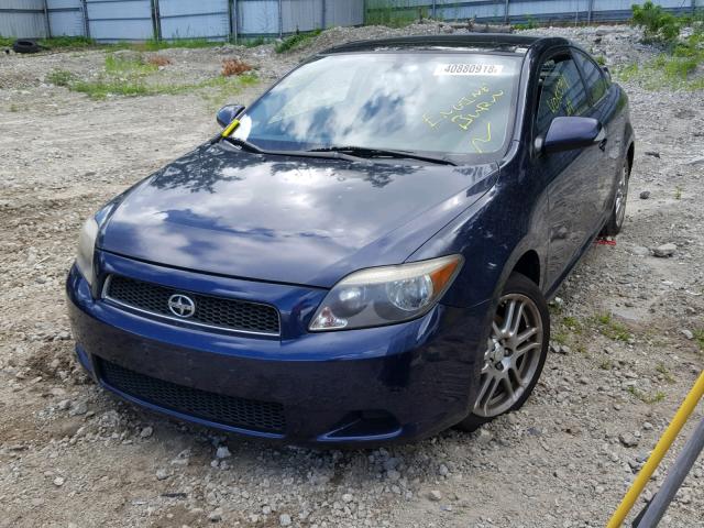 JTKDE177970213706 - 2007 TOYOTA SCION BLUE photo 2