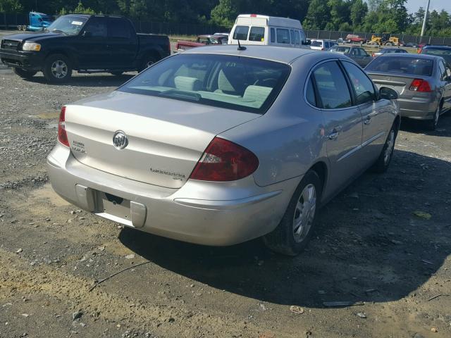 2G4WC582671173360 - 2007 BUICK LACROSSE C SILVER photo 4