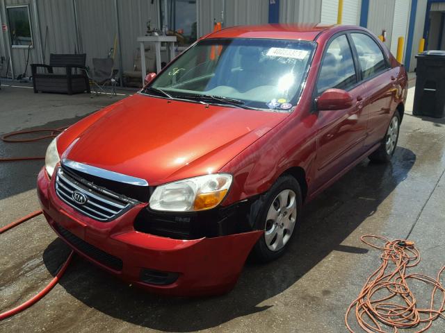 KNAFE122685544529 - 2008 KIA SPECTRA EX RED photo 2