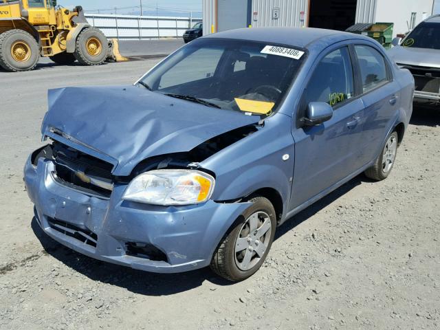 KL1TD56698B037081 - 2008 CHEVROLET AVEO BASE Կապույտ լուսանկար 2