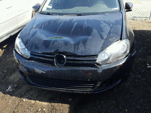 WVWDA7AJ3DW118044 - 2013 VOLKSWAGEN GOLF BLACK photo 7
