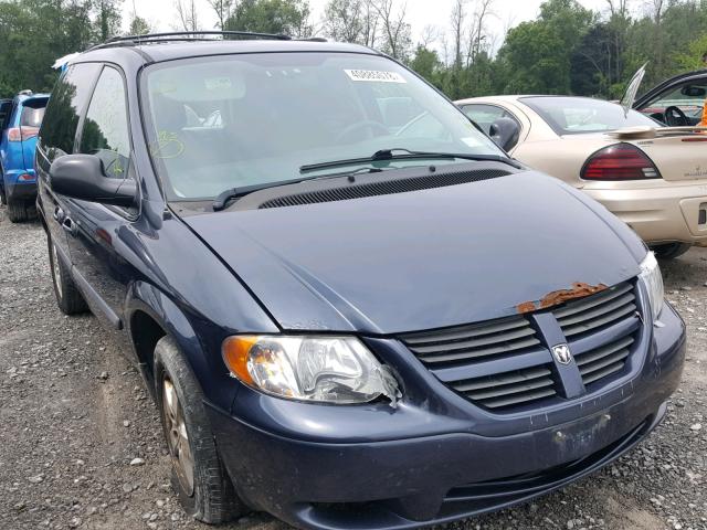 1D4GP45R97B162350 - 2007 DODGE CARAVAN SX BLUE photo 1