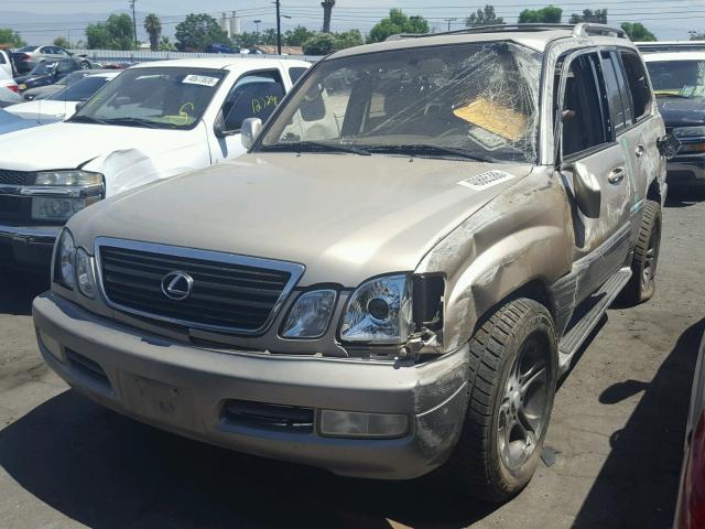 JTJHT00W113503645 - 2001 LEXUS LX 470 BEIGE photo 2