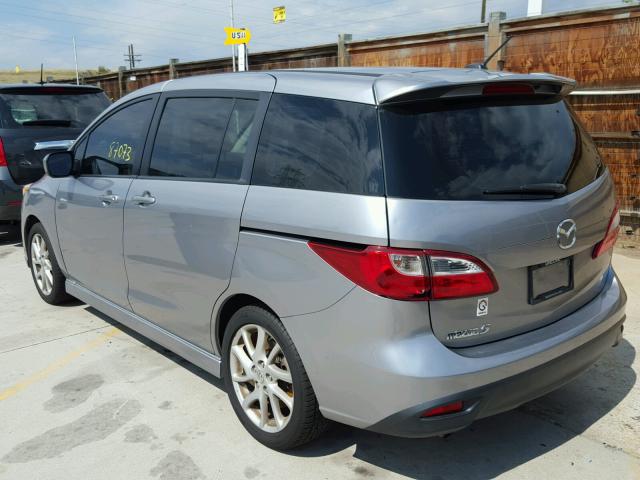 JM1CW2CL7C0109623 - 2012 MAZDA 5 SILVER photo 3