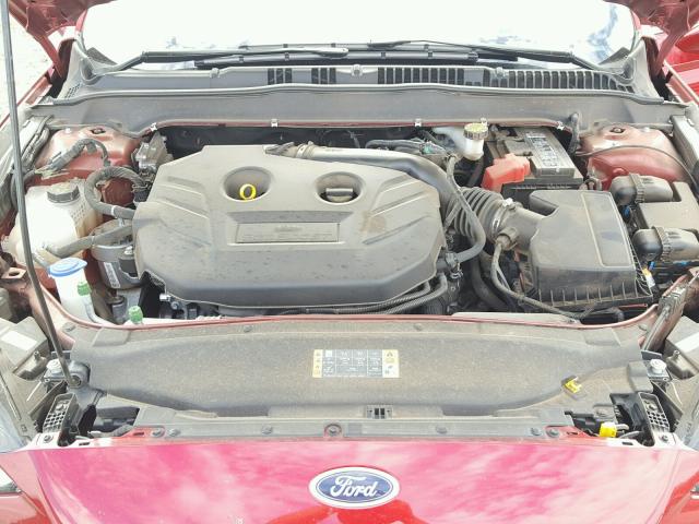 3FA6P0K99HR254373 - 2017 FORD FUSION TIT RED photo 7