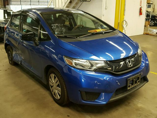 3HGGK5H50FM779154 - 2015 HONDA FIT LX BLUE photo 1