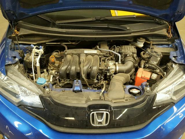 3HGGK5H50FM779154 - 2015 HONDA FIT LX BLUE photo 7