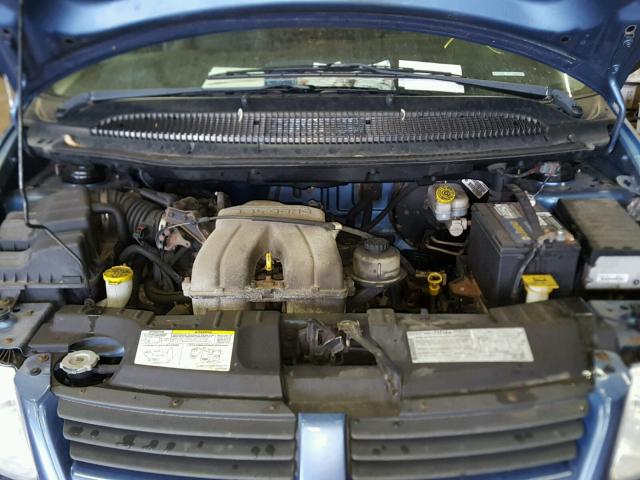 1D4GP25B97B239922 - 2007 DODGE CARAVAN SE BLUE photo 7