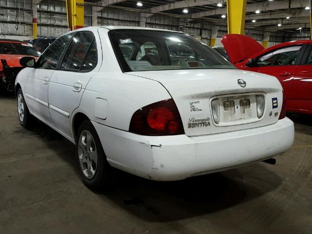 3N1CB51D26L510905 - 2006 NISSAN SENTRA 1.8 WHITE photo 3