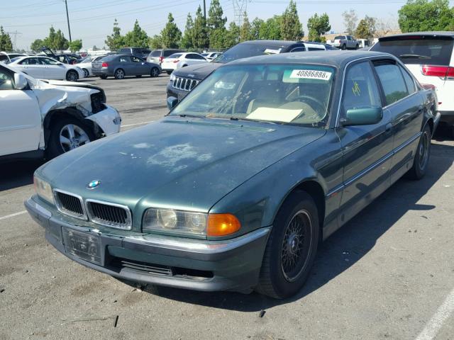 WBAGJ8327WDM22689 - 1998 BMW 740 IL GREEN photo 2